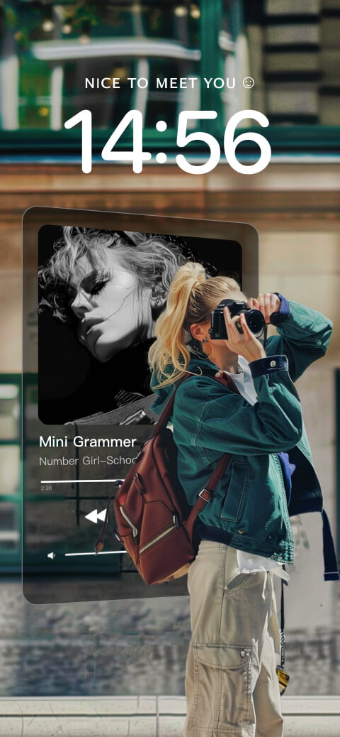 Street Style Music Player - Custom Lock Screen Template