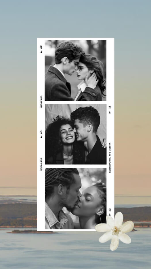 Vintage Film Strip - Photo Collage Template