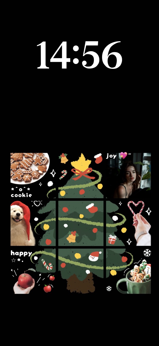 Collage Navideño - Plantilla Personalizada de Bloqueo
