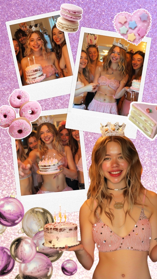 Y2K Pink Birthday - Scrapbook Collage