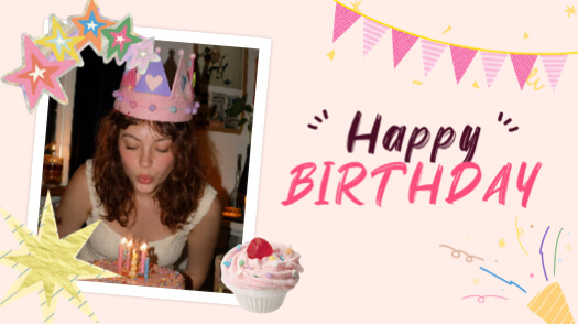 Playful Birthday - Photo Grid Template