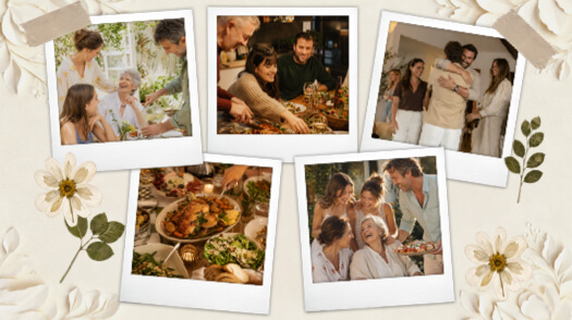 Vintage Family Reunion - Collage Template