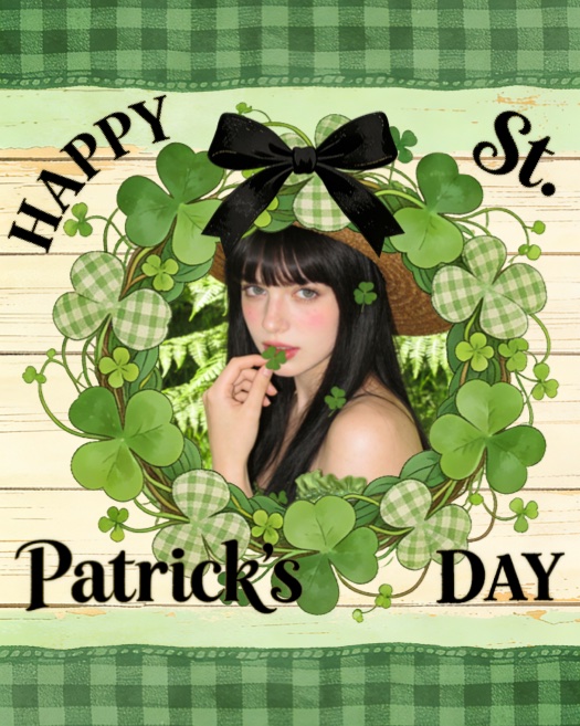 Saint-Patrick Festive - Modèle Cadre Trèfle