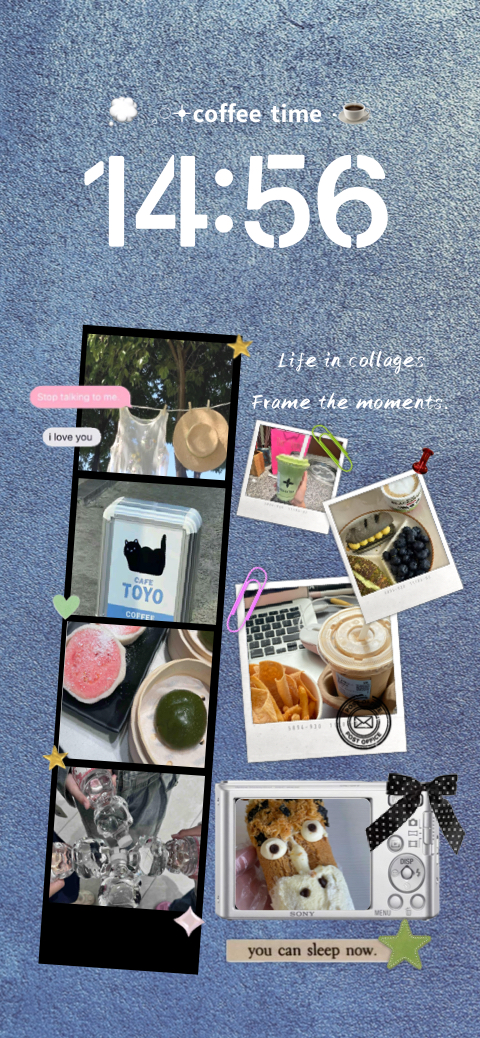 Collage de Fotos - Plantilla de Fondo Personalizado