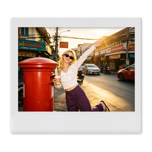 Retro Travel - Instant Photo Template