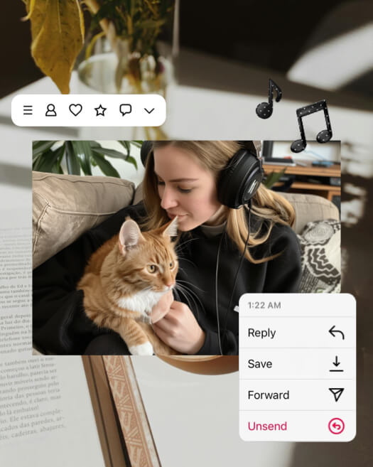 Musique & Animaux - Mise en Page Style Social